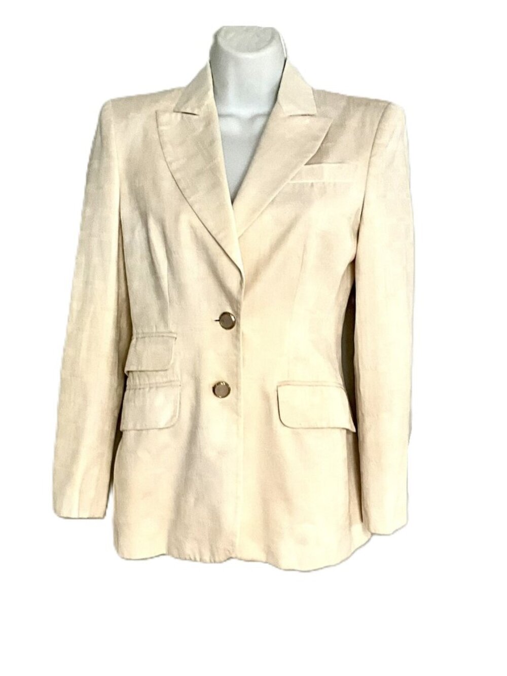 Vintage Versace Classic Ivory Blazer Jacket Size 38 Italy